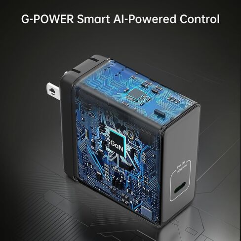 شاحن 140 وات G-POWER Pulse 140 PD 3.1 شحن سريع PPS، شاحن كمبيوتر محمول iPad لأجهزة MacBook Pro 16ʺ، iPad، Galaxy، OPPO، VIVO، OnePlus، Pixel، والمزيد in Kuwait
