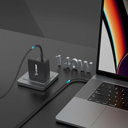 شاحن 140 وات G-POWER Pulse 140 PD 3.1 شحن سريع PPS، شاحن كمبيوتر محمول iPad لأجهزة MacBook Pro 16ʺ، iPad، Galaxy، OPPO، VIVO، OnePlus، Pixel، والمزيد in Kuwait