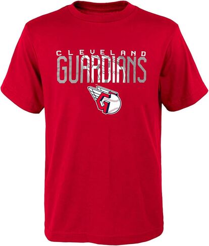 Outerstuff MLB Youth 8-20 Polyester Performance Primary Logo Pullover Sweatshirt Hoodie & T-Shirt 2 Pack Set (14-16, Cleveland Guardians) in Saudi Arabia