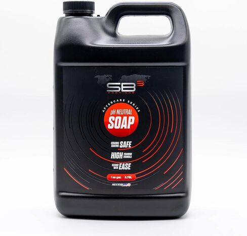 SB3 Soap Advanced Car Shampoo - pH Balanced, Surface Safe Car Wash Concentrate Soap with Particle Technology for Ceramic Coatings, (1 Gallon) in Saudi Arabia
