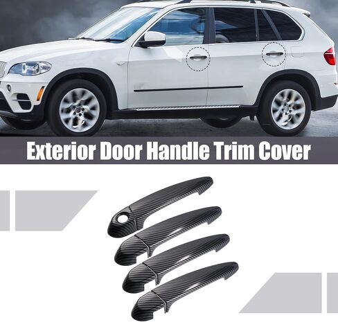 X AUTOHAUX ABS أسود غطاء مقبض الباب الخارجي مجموعة الكسوة لسيارات BMW E87 E90 E91 E92 E93 F30 X1 X2 X3 X4 X5 X6 بدون فتحة دخول ذكية in Saudi Arabia