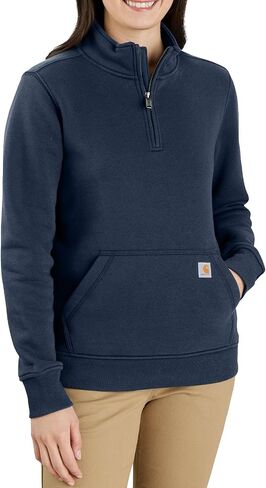 سويت شيرت Carhartt نسائي مريح متوسط ​​الوزن برقبة وهمية وربع سحاب in Saudi Arabia