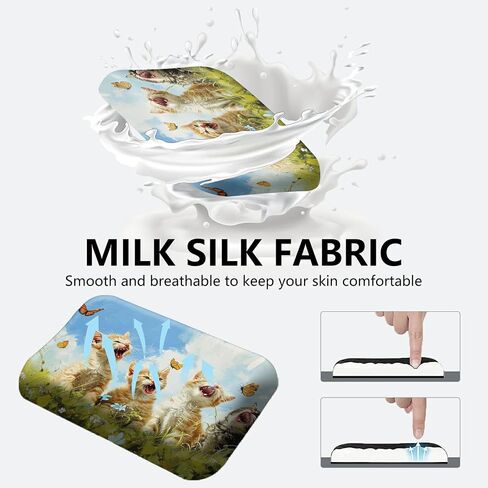 Desk Mat+Mouse Pad+Mouse Wrist Rest,3-in-1 Desk Mat Non-Slip Rubber Base,Ergonomic Computer Desk Mat with Wrist Support for Mouse,Easy Typing&Pain Relief-Sunflower Highland Cow in Saudi Arabia