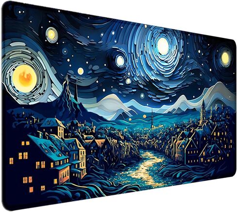 Goth Desk Mat, Black Occult Large Mouse Pad, Halloween Desk Decor, Witchy XXL Mousepad, Celestial Mushroom Gaming Mousepad, Office Desk Accessories Gifts in Saudi Arabia