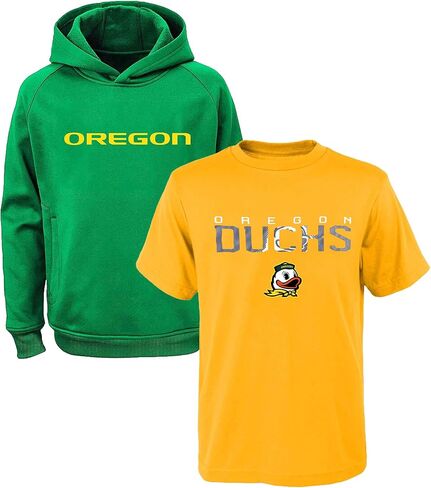 NCAA Youth 8-20 Polyester Performance Primary Logo Hoodie & T-Shirt 2 Combo Pack Set in Saudi Arabia