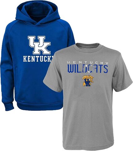 NCAA Youth 8-20 Polyester Performance Primary Logo Hoodie & T-Shirt 2 Combo Pack Set in Kuwait