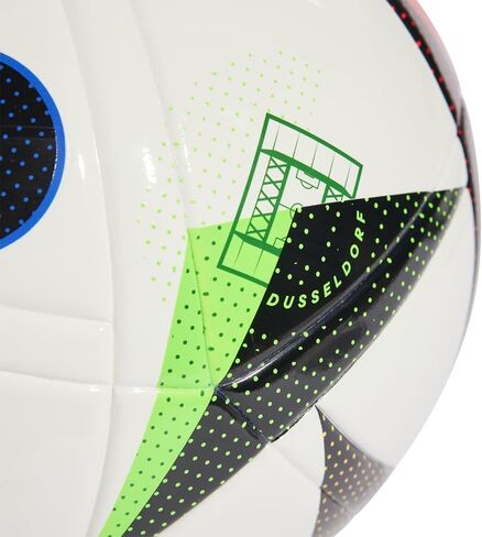 كرة adidas Fussballliebe League J290 Euro 2024 IN9370، للجنسين، كرة قدم، أبيض/أسود/أزرق متوهج، 4 in Saudi Arabia
