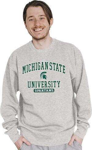 Blue 84 Men's Alabama Crimson Tide Crewneck Sweatshirt Twill Applique Grey in Saudi Arabia