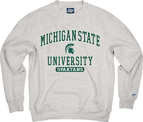 Blue 84 Men's Alabama Crimson Tide Crewneck Sweatshirt Twill Applique Grey in Saudi Arabia