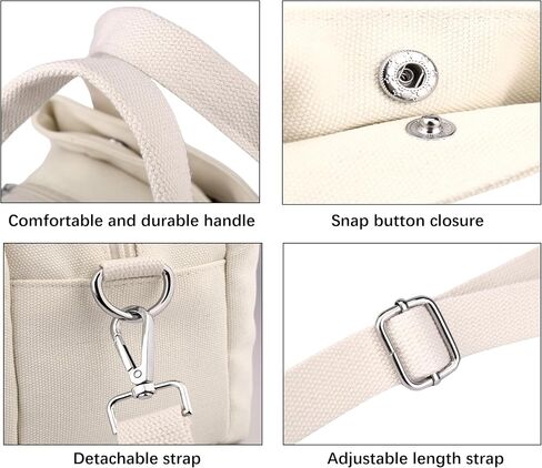 Wxnow Canvas Messenger bags for women,Tote Crossbody Shoulder Bag Satchel Purse in Saudi Arabia