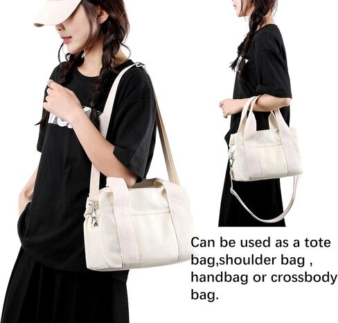 Wxnow Canvas Messenger bags for women,Tote Crossbody Shoulder Bag Satchel Purse in Saudi Arabia