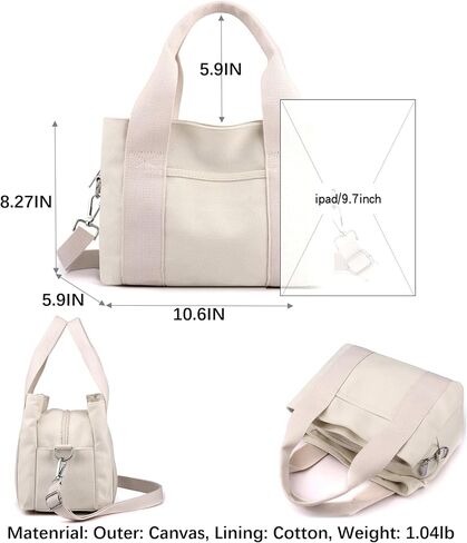 Wxnow Canvas Messenger bags for women,Tote Crossbody Shoulder Bag Satchel Purse in Saudi Arabia