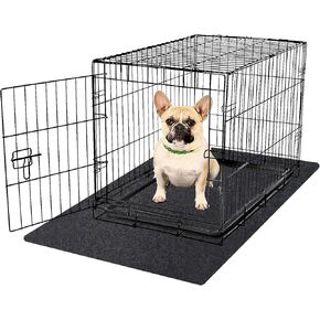 Dog Crate Kennel Pad Mat Liner, Dog Crate Mat for Training, Under Pet Cage Mat, Crate Tray to Protect Floors, Kennel Pad, Absorb, Waterproof, Non-Slip, Washable, Cut to Fit (29.1" x 48.1")
