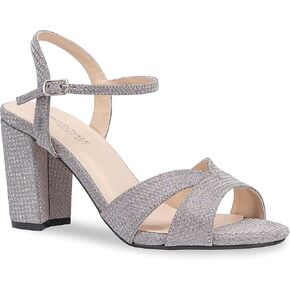 Touch Ups Women's Riley Heeled Sandal, Silver, 8