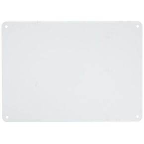 Brady 25377 10" Height, 14" Width, B-401 Plastic, White Color Blank Sign