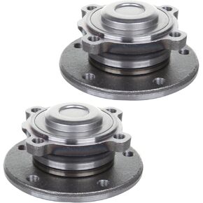 SCITOO Front Wheel Bearing Hub Assembly Replaces 513254 fit for BMW 120I 2005-2012, for BMW 125I 2009-2010, for BMW 128I 135I 2008-2013, for BMW 130I 2006-2010 Wheel Bearing 5 Lugs W/ABS [2pc]