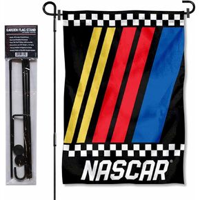 NASCAR Garden Flag and Flagpole Mount