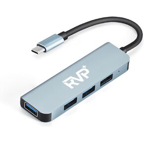 USB Hub for Laptop, 4 Port USB Multiport Adapter, USB Splitter for Flash Drive, Keyboard, Mouse, Console, HDD, Xbox