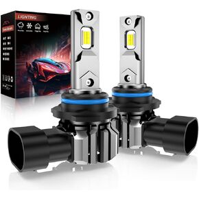 لمبة H7 LED 2024 مطورة 18000LM 6500K أبيض 700% فائق السطوع H7 مع مروحة، ضوء ضباب بحجم 1:1 لا يتطلب محول، لمبة LED H7 مقاومة للماء IP68، حزمة من 2