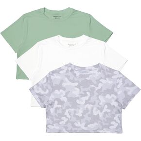 MAX ALLIE Women's Ultra Soft Cropped T Shirt Crew Neck Tees Casual Loose Fit Basic Lightweight in Kuwait