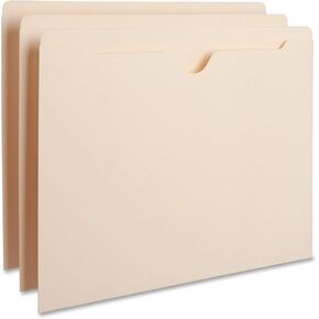 Business Source 65796 File Pocket,Straight Cut Tab,Flat,50 Cap,Letter,100/BX,MLA
