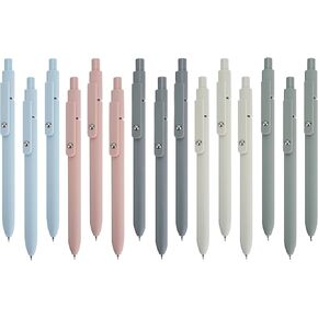 15 قطعة من أقلام الحبر سريعة الجفاف، أقلام جل ذات نقاط دقيقة للكتابة الناعمة، أقلام كرة دوارة قابلة للسحب، أقلام سوداء لطيفة مقاس 0.5 مم، قلم جمالي للوازم المدرسية المكتبية للنساء، هدايا منزلية، تدوين الملاحظات in Kuwait