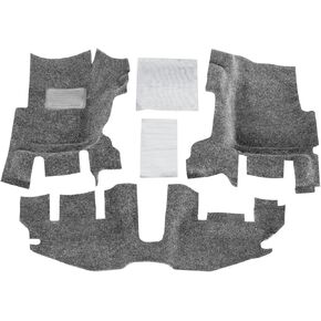 Bedrug - Jeep Liners | 1997 - 2006 Jeep Wrangler TJ/LJ (w/Out Center Consoles), Front Floor Liners (Includes Heat Shields) | Grey - 3 pc. | BRTJ97FNC