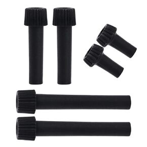 Lamp Switch Knob Replacement, 6 Pack Plastic, 3 Assorted Sizes, Easy Install, Wide Application, Black, Knobs, Small: 20mm, Medium: 35mm, Large: 50mm