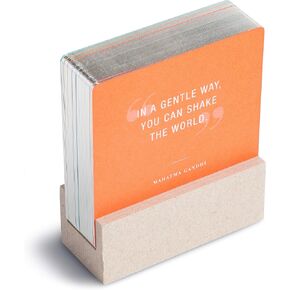 Motto of the Day Card Set by Compendium: 76 unique and inspiring statements with a desktop stand