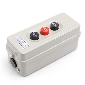 Fielect Self Locking Forward Stop Reverse Pushbutton Push Button Station 15A 2.2KW