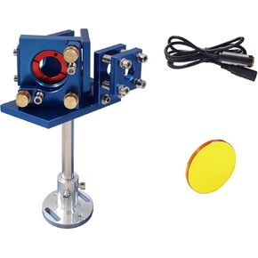 FONLAND قاعدة مجمع الشعاع الأزرق مع أول مرآة جبل Dia.25mm و1 قطعة مجمع الشعاع Dia.25mm و1 قطعة مؤشر أحمر Dia.12mm لآلة النقش بالليزر CO2 in Kuwait