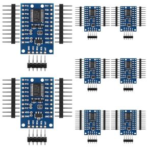 8pcs PCF8575 IO Expander Board Module I2C to 16 IO Integrated Circuits I2C Communication Control 16 bit SMBus I/O Ports