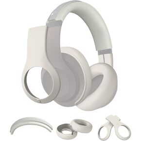 [3in1] WADVCU Accessories Silicone Case Cover for Beats Studio Pro, Anti-Scratch Outer Earphone Panel Cover/Ear Cups Cover/Headband Cover ONLY for Beats Studio Pro, Beats Headset Soft Skin-Apricot