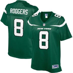 NFL PRO LINE Women's Aaron Rodgers Gotham Green New York Jets Player Jersey