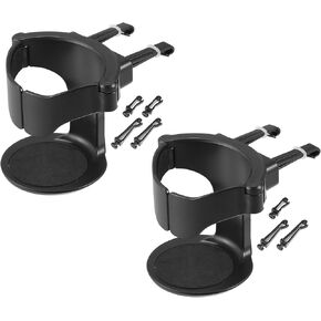 X AUTOHAUX 2pcs Black Car Water Drink Cup Mount Holder Adjustable Air Vent Cup Holder Universal for Car Boat Marine Caravan RV