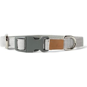 Sam and Maui Linen Blend Dog Collar, Green Tea S