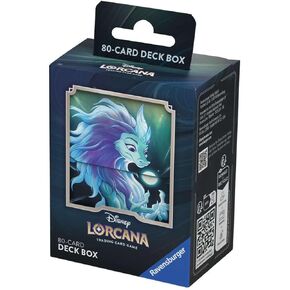 Ravensburger Disney Lorcana TCG Deck Box Featuring Sisu – Divine Water Dragon by Grace Tran | Securely Stores 80 Sleeved Cards | Durable & Portable Organizer for TCG Players | Ages 8+