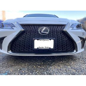 TN TrunkNets Inc A NASA-Like Rubber Front License Plate Frame Tag Holder Guard Bumper for Lexus