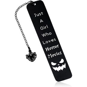 Boo Basket Stuffers for Women Men Halloween Bookmark Horror Bookmarks for Women Skull Birthday Gifts Reading Gifts Halloween Horror Movies Bookmark for Girls Decorations Ghost Gifts for Her