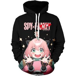 Anime Hoodie 3D Casual Hoodies Unisex Hooded Pullover Adult Sweatshirt Long Sleeve Tops For Men Women in Saudi Arabia