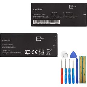Replacement Battery TLi015M1 Compatible with Alcatel Onetouch Pixi 4 4.0 OT-4034A OT-4034 with Tools