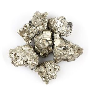 Thecraftman Natural Raw Pyrite Stone Rough Crystal Stone for Cabbing, Tumbling, Cutting, Polishing, Wire Wrapping, Gem Mining, Wicca, Reiki and Crystal Healing, 100 Carat Lot
