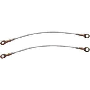 ACROPIX Car Rear Tailgate Cables Lift Gate Support Straps Fit for Mitsubishi Triton - Pack of 2 Silver Tone