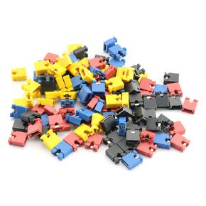 120-Pack 4 Color 30PCS Each Open Top 2.54mm Standard Computer Jumper Caps Shunts Short Circuit Cap