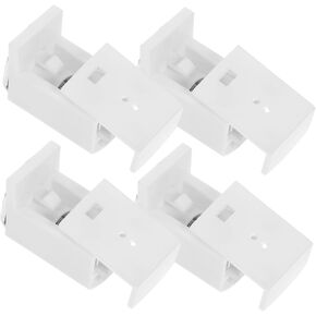 ABOOFAN 4pcs Pleated Blind Bracket White Blinds Brackets White Stand Bracelets White Bracelet Blinds Holder Holder Mini Blinds for Windows Curtain Pressure Bracket Pom