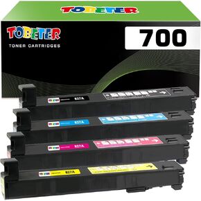 ToBeter Remanufactured 700 Toner Replacement for Xerox 006R01383 006R01384 006R01385 006R01386 Toner Cartridge for 700 700i 770 Digital Color Press 770i C75 J75 (4 Pack, Black Cyan Magenta Yellow)