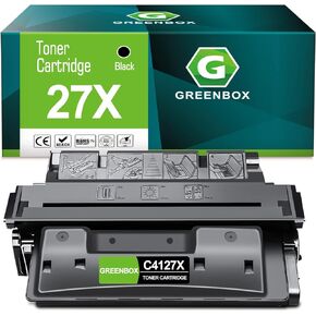 GREENBOX Compatible 27X High Yield Black Toner Cartridge Replacement for HP 27X C4127X 27A C4127A for 4050 4050TN 4050N 4000 4000N 4000TN 4000T 4050DN Printer (10,000 Pages High Yield, Black, 1-Pack)