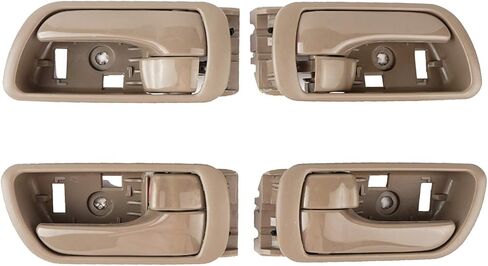 استبدال مقبض الباب الداخلي من NPAUTO لسيارة Toyota Camry 2002 2003 2004 2005 2006، جانب الركاب للسائق الخلفي الأمامي الداخلي، بيج، عبوة من 4 قطع in Saudi Arabia