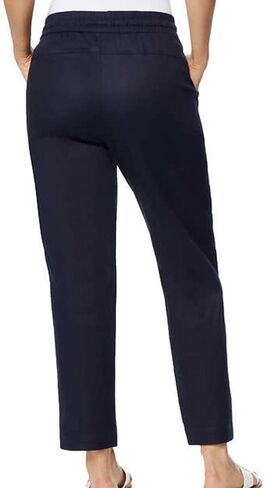 32 Degrees Ladies' Stretch Linen Blend Pant (Medium, Dark Indigo) in Saudi Arabia