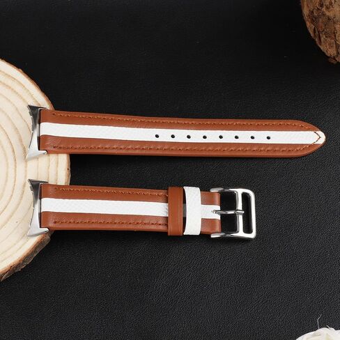 for Google Pixel Watch Band Genuine Leather Band, Durable Breathable Replacement Strap for Google Pixel Watch Women Man. in Saudi Arabia